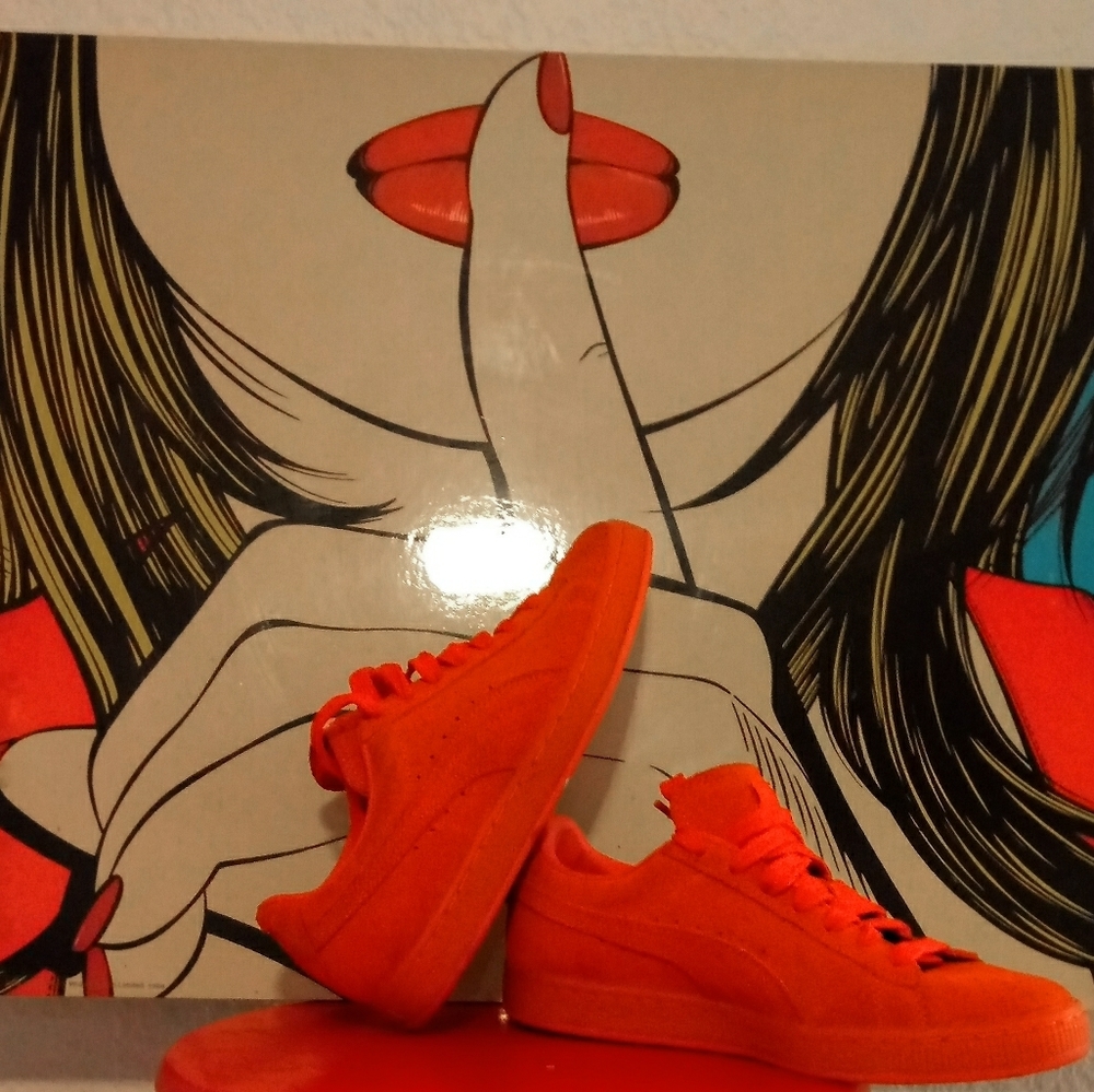Rare orange pumas